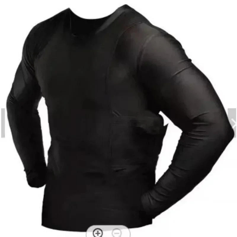 Concealment Clothes Mens Crew Neck Undercover- Concealed Holster Carry Tops