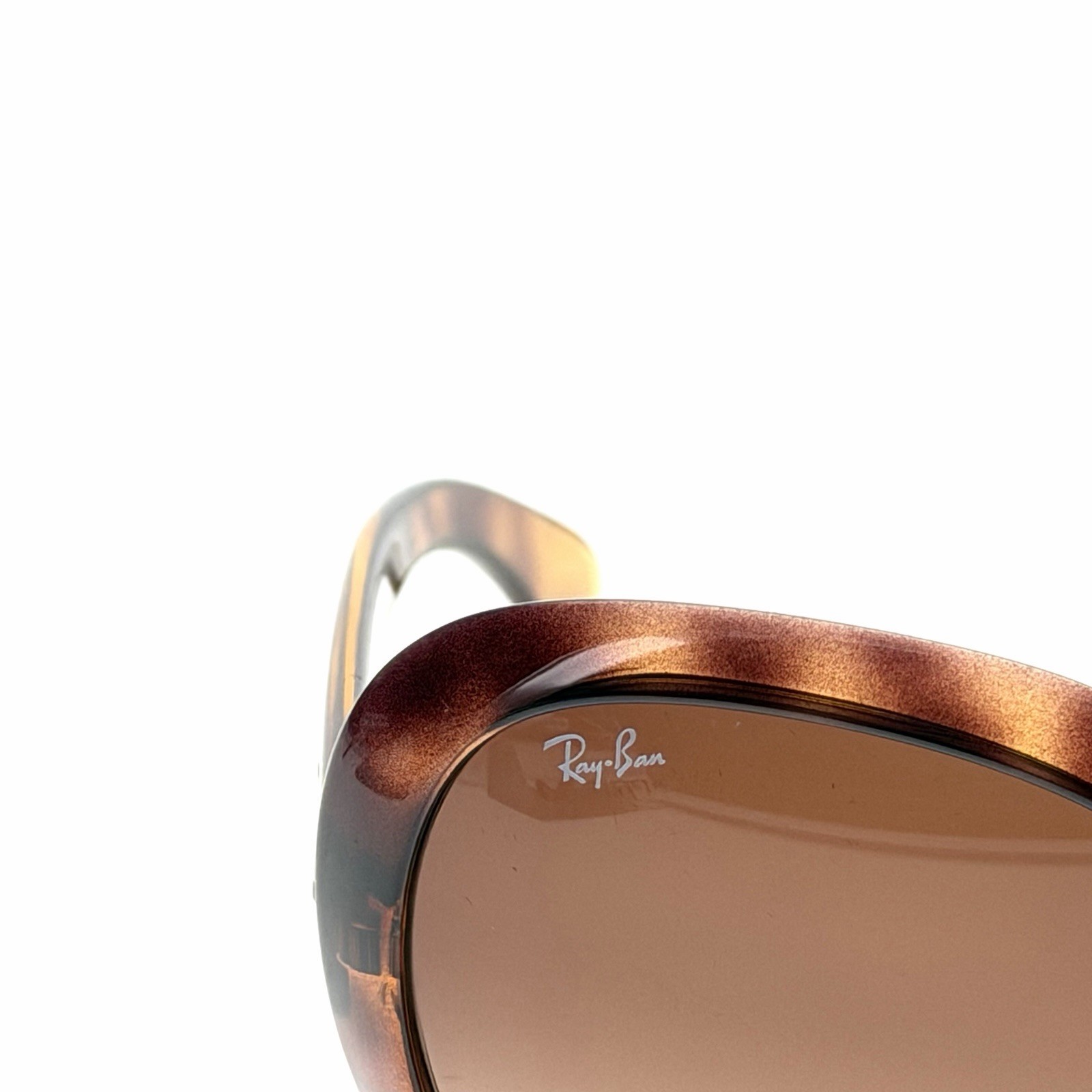 RAY-BAN JACKIE OHH II BUTTERFLY SUNGLASSES HAVANA BROWN GRADIENT RB4098 642/13