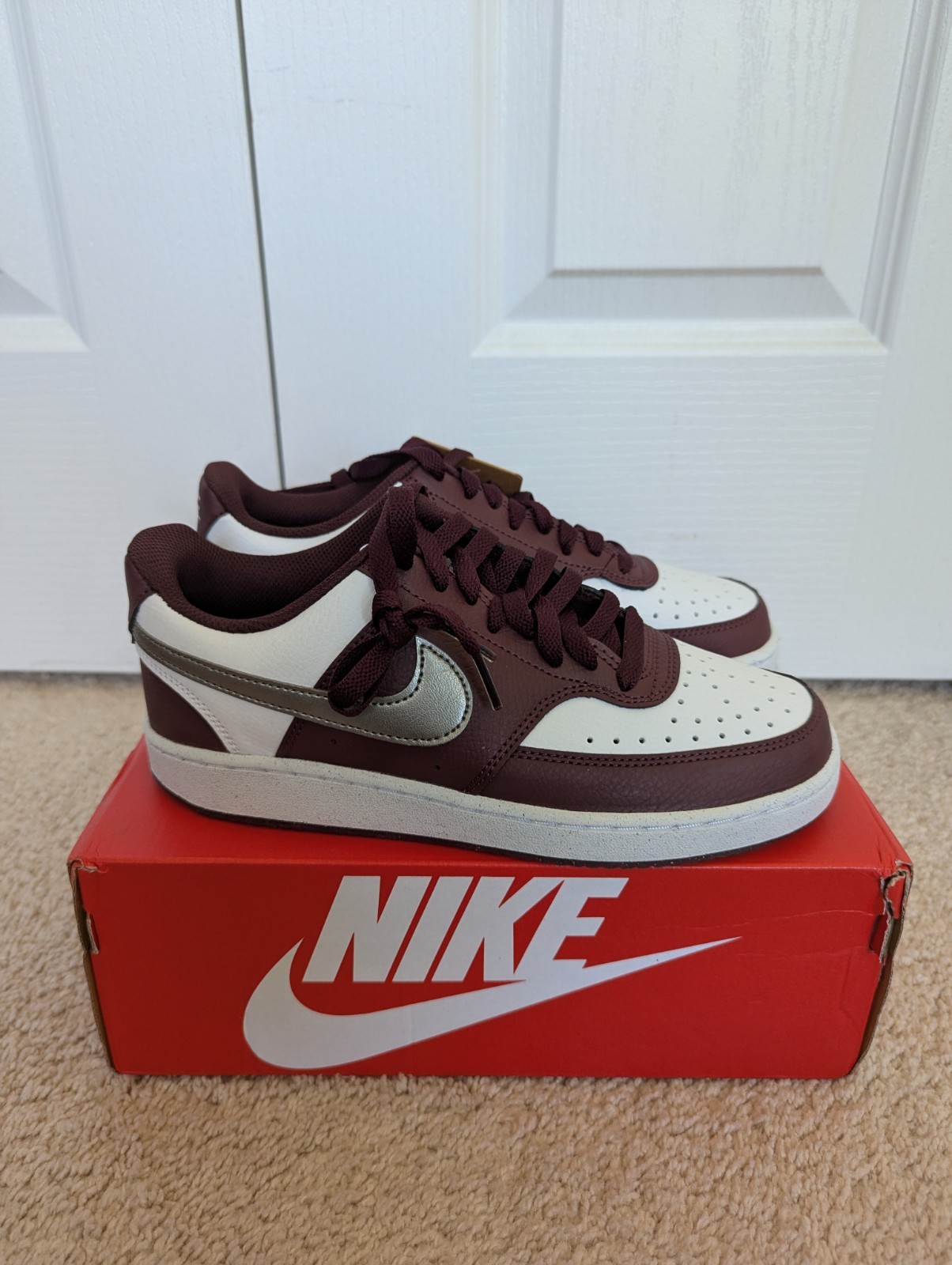 Nike Women’s Court Vision Low Top Casual Training Shoes Sneakers