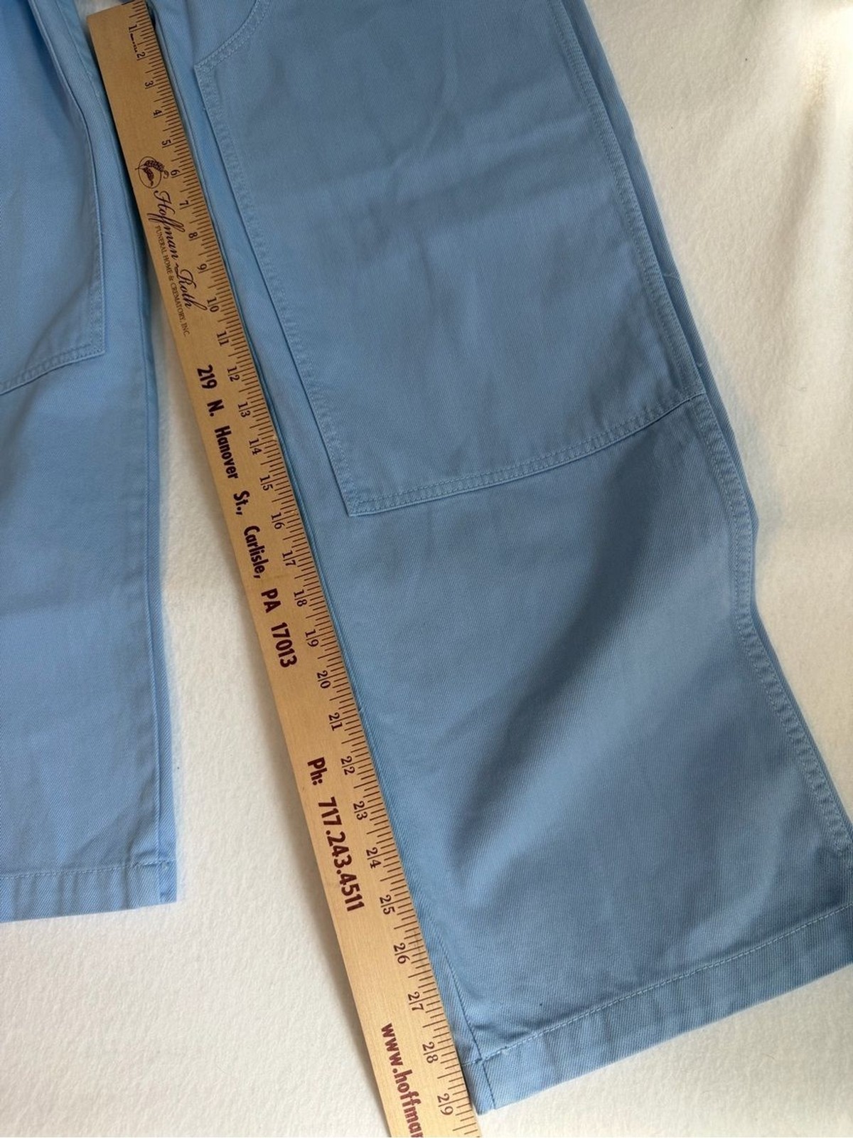 NWT MOTHER Superior The Bee’s Knees Stud Finer Sneak Vista Blue Pants 25