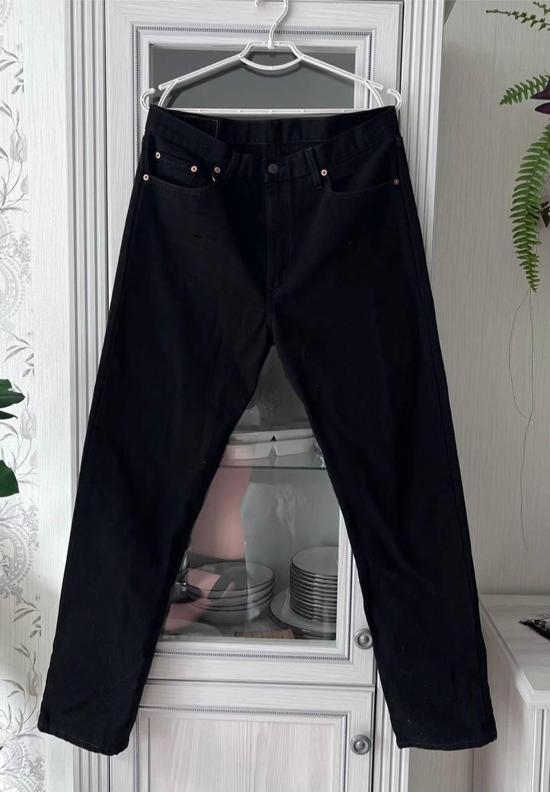 Vintage Levi’s 615 Black Jeans Men’s W36 L32 100% Cotton Made in USA Straight