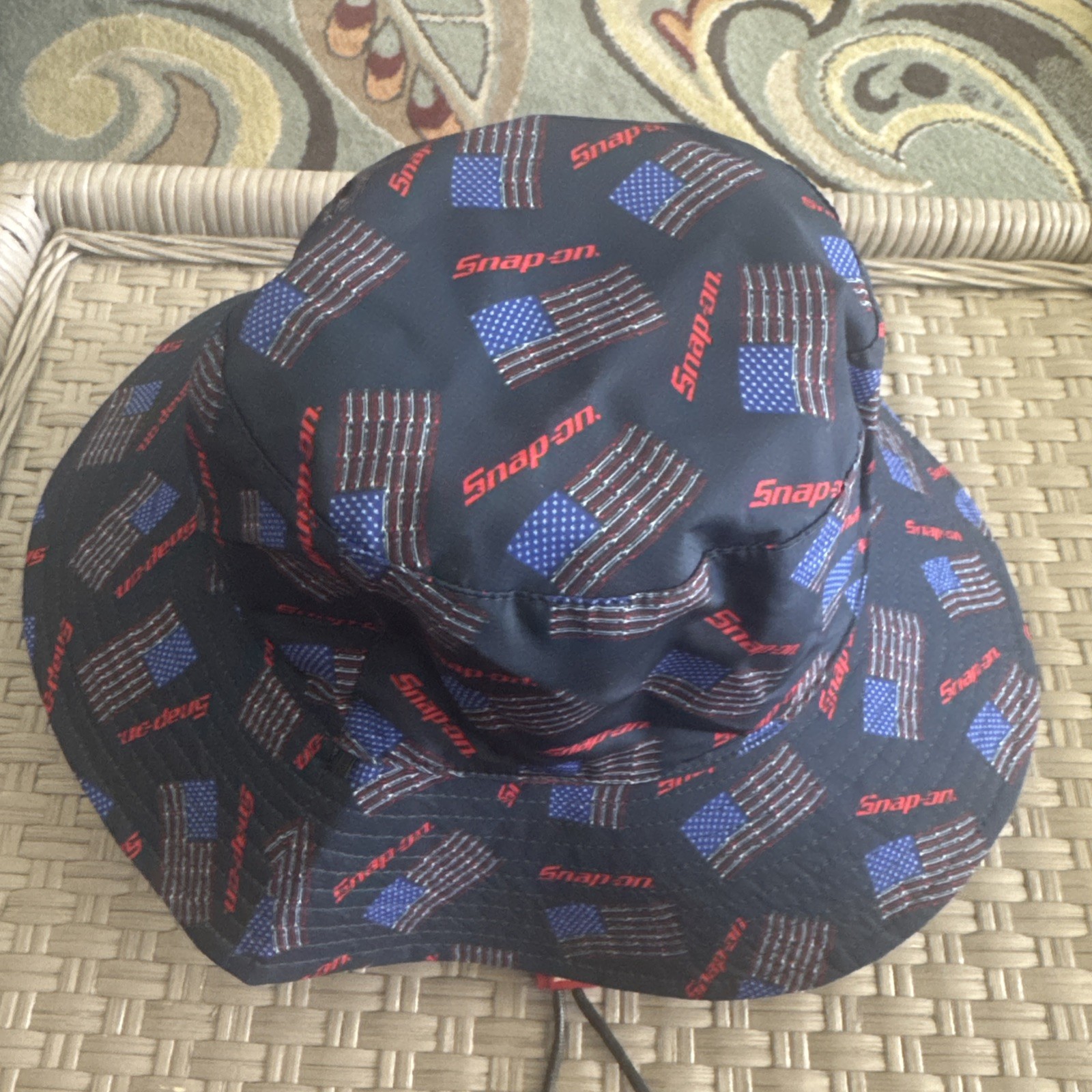 NWT Snap-On Tools American Flag Print Bucket Hat