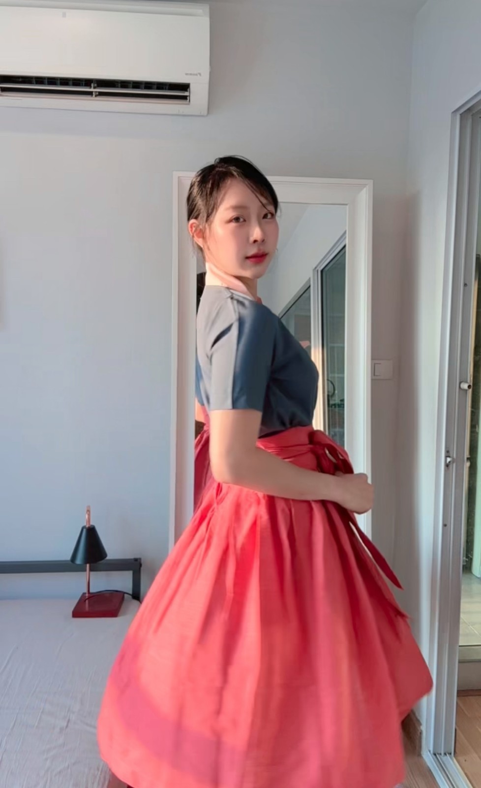 Modern Hanbok Set (Shirt+Skirt+Tassel) Minimal Timeless Design 생활한복 Boraunnii