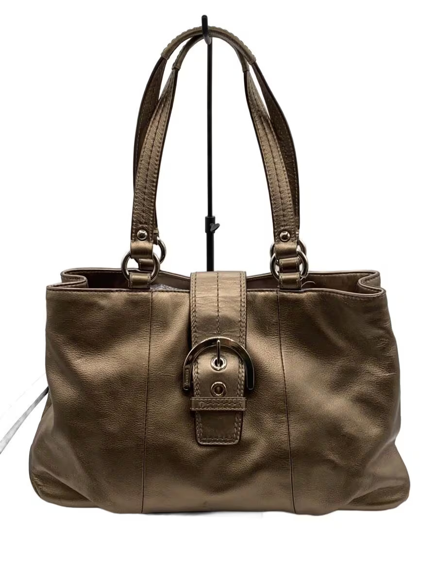 COACH Shoulder Bag Leather GLD N-H1175-F18751