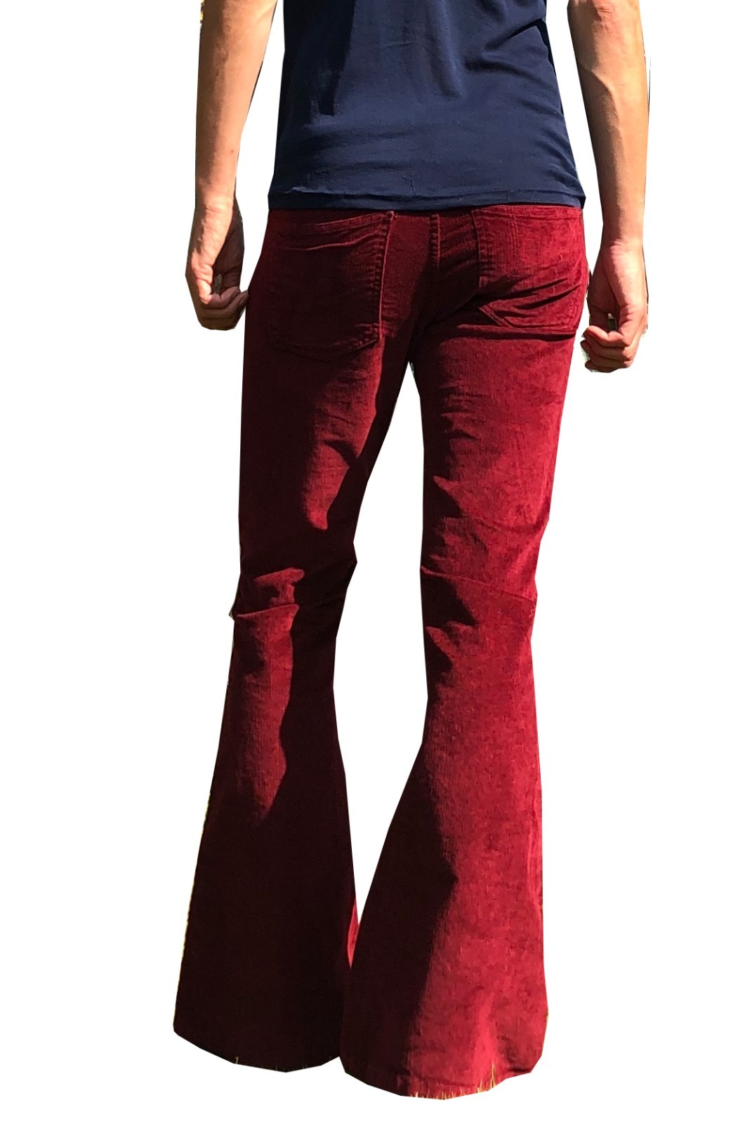 Men’s Bell Bottoms Flared Pants – Retro Corduroy Flares – 60s 70s Hippie Mod