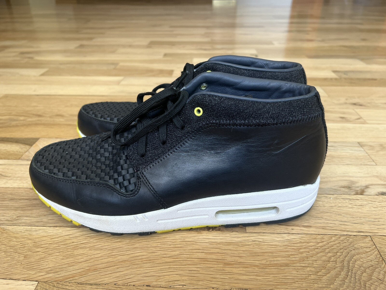 NIKE Air Max Wardour Max 1 PRM NRG Men’s Black Leather Shoes Size: 10 556091-007