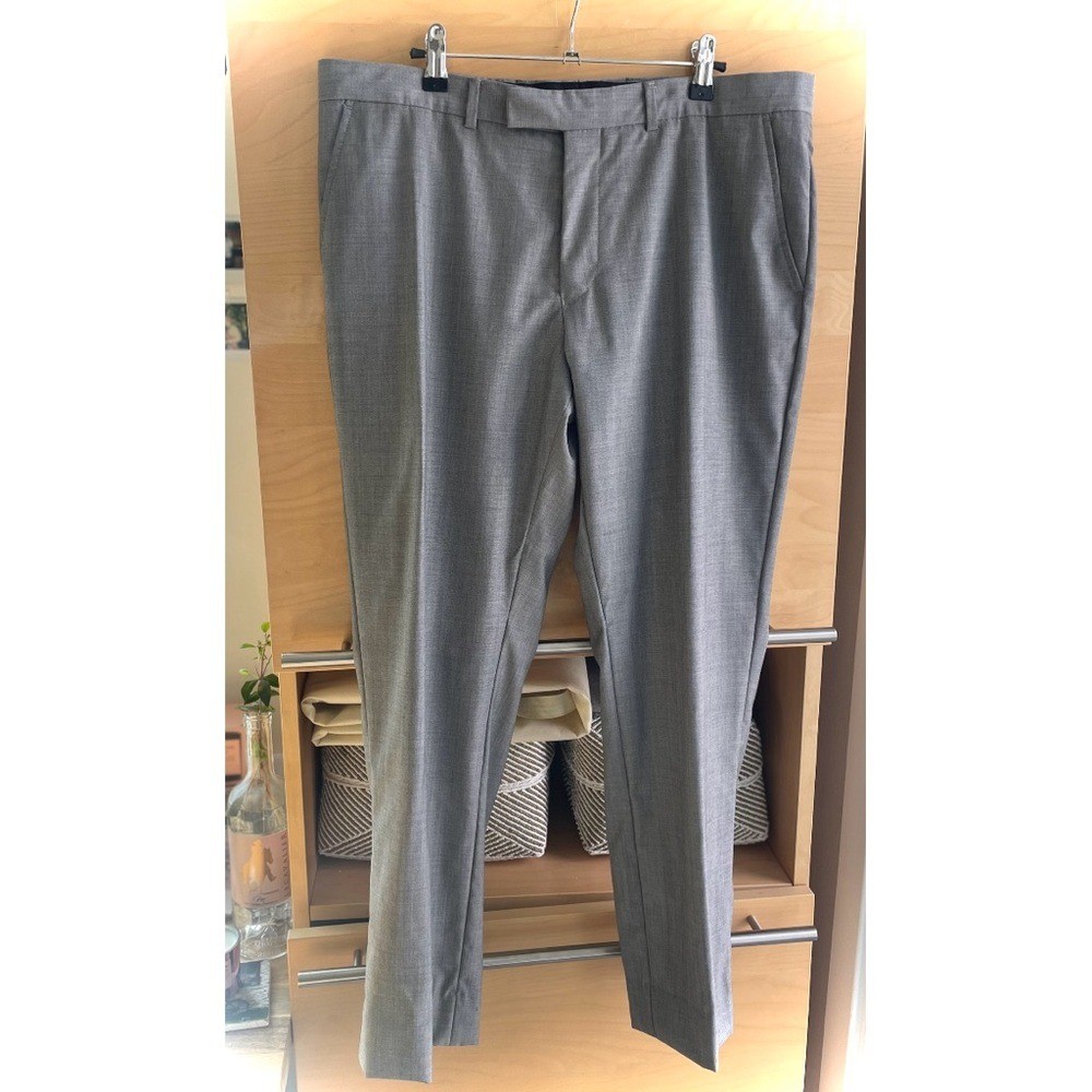 BEN SHERMAN | 36 x 28 | Mohair Light Grey Lightweight Tailored Slacks MSRP$179