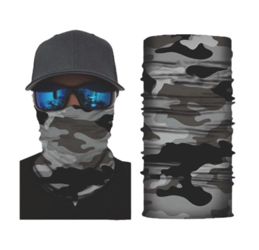 Camo Neck Gaiter Face Mask Bandana Head Band MultiUse Tube Scarf Hunting Fishing