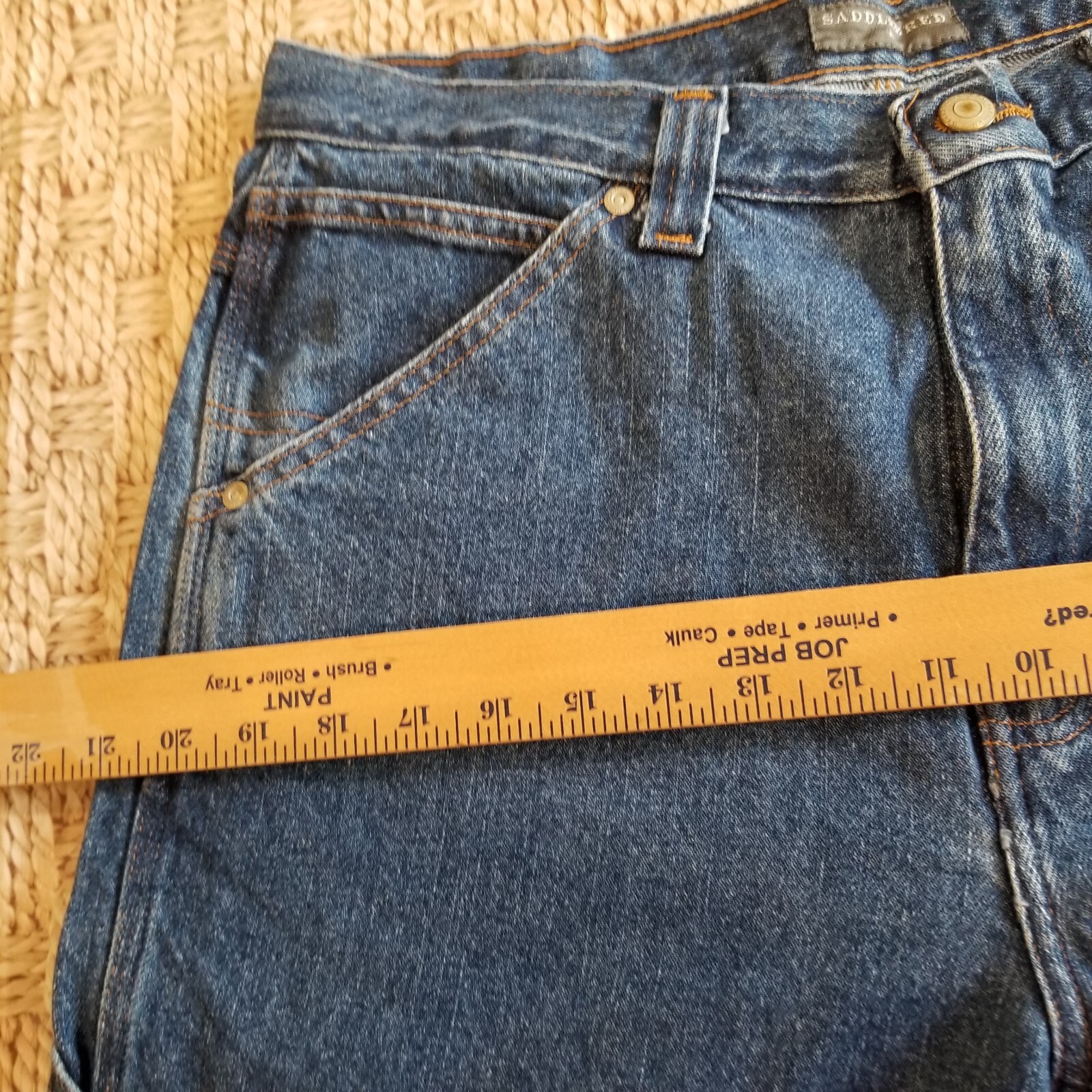 Saddlebred Straight Leg Carpenter’s Jeans Men’s W32x32 Blue Medium Wash Denim