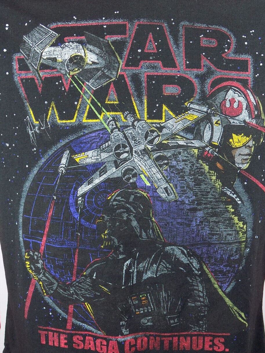 Star Wars Sweatshirt Boy’s XS Black Darth Vader Death Star Hoodie New ST113