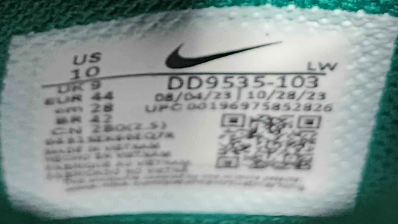 Nike Precision 6 Malachite Safety Orange DD9535-103 White Green Men’s Sneaker