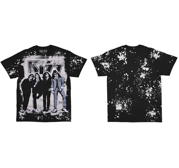 Kiss Dress To Kill Havok Splatter Classic Glam Metal Rock Men’s T-Shirt 31315