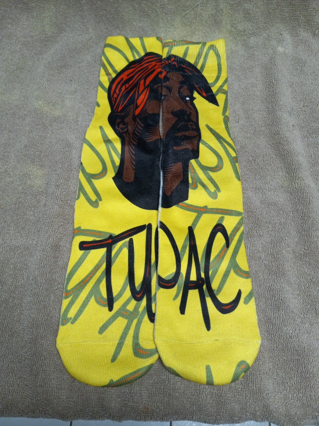 Tupac Socks – Zmart – Funny Unisex Men Socks Crazy Mismatch Crew Tube Sock NEW