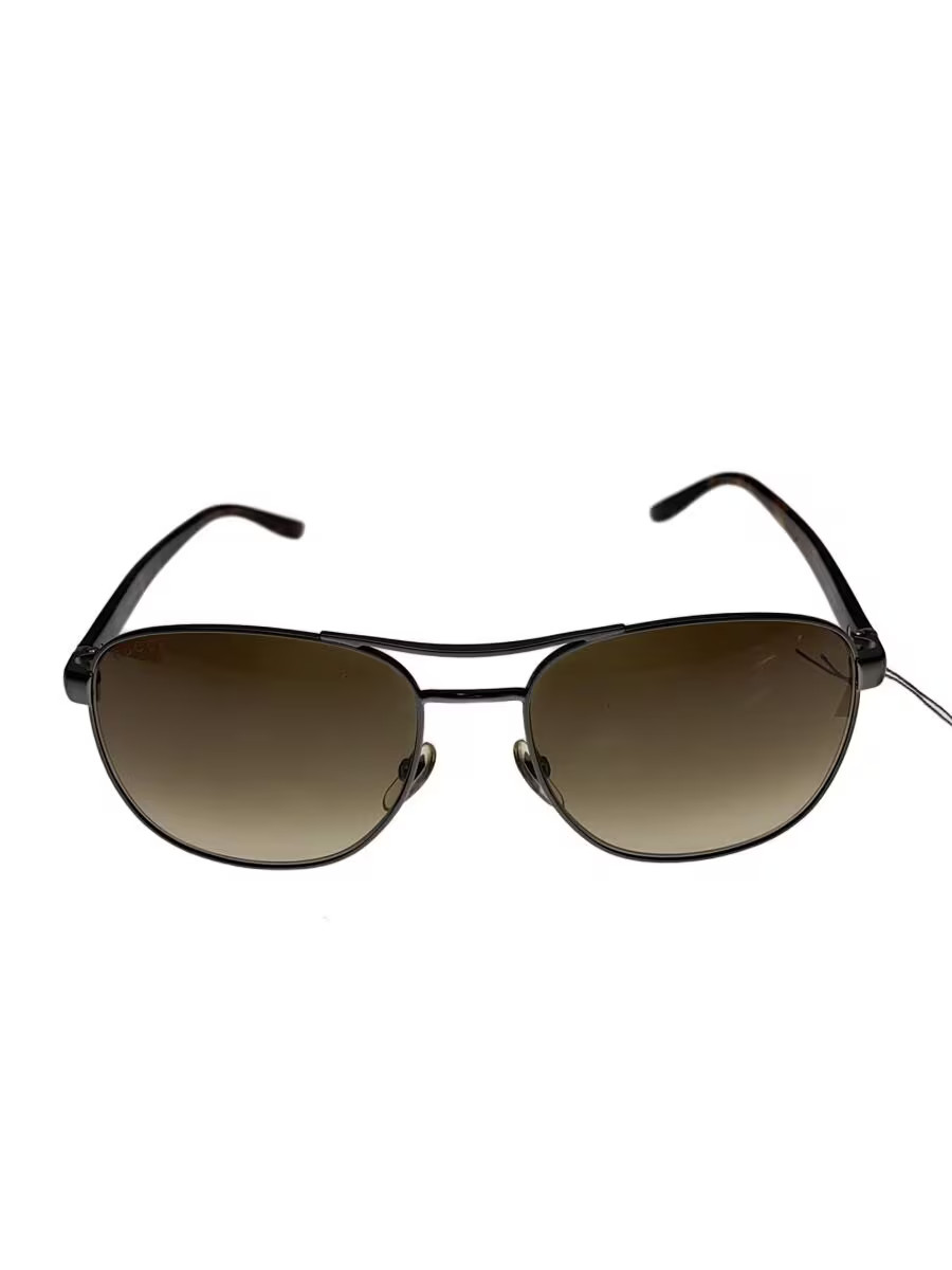 GUCCI Sunglasses Tear Drop Plastic BLK BRW Mens GG2220