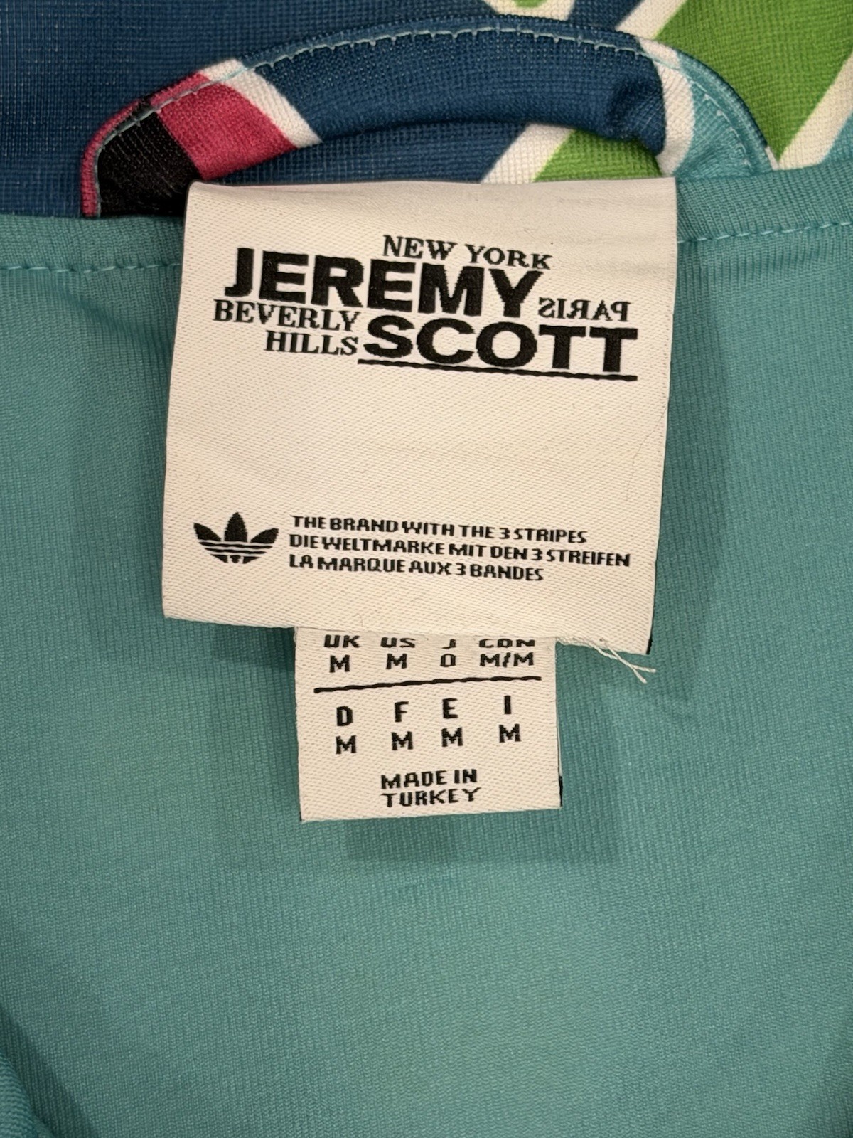 Jeremy Scott Adidas Psychedelic Floral Track Jacket M