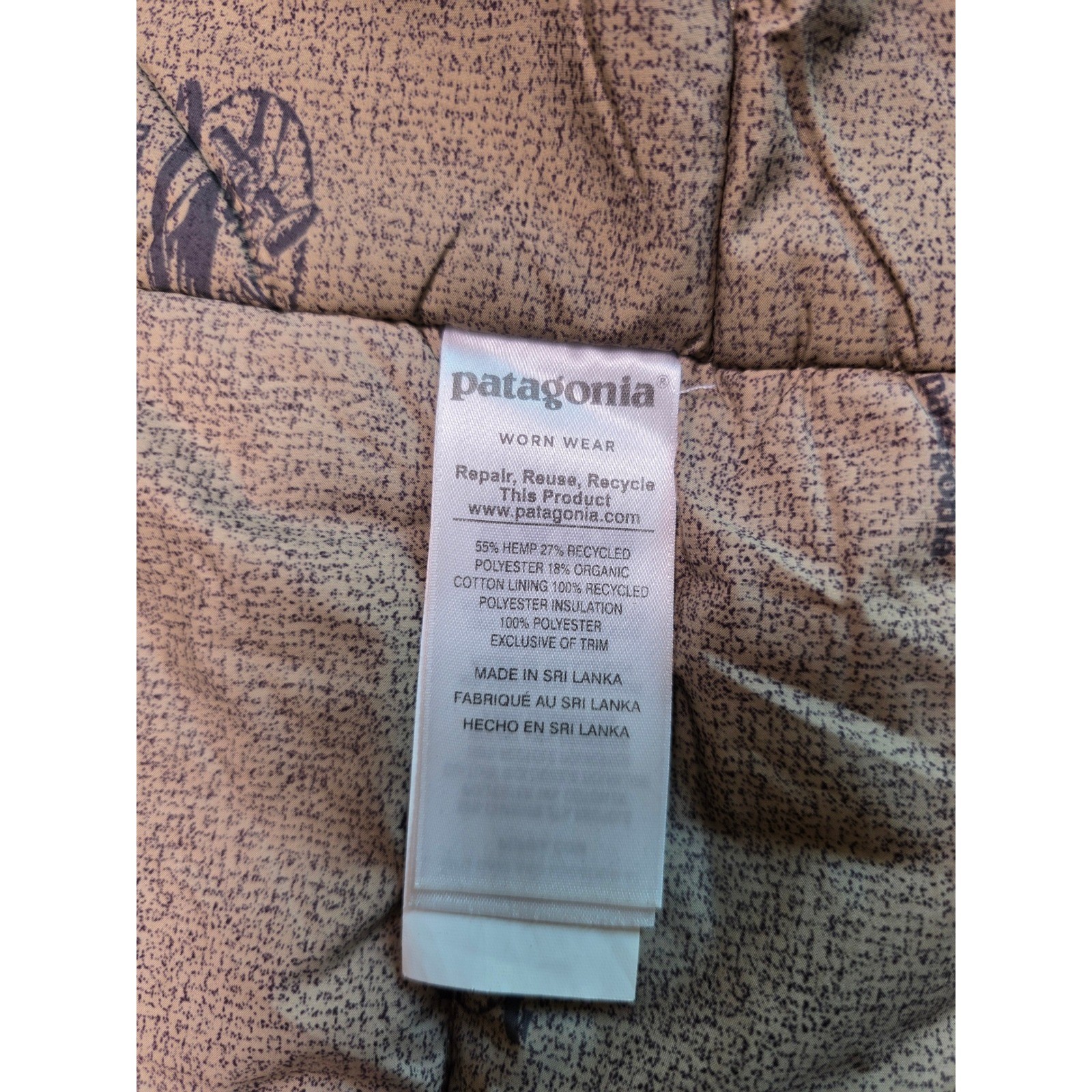 Patagonia Iron Forge Hemp Canvas Barn Coat Mens XL Tan Brown Work Jacket
