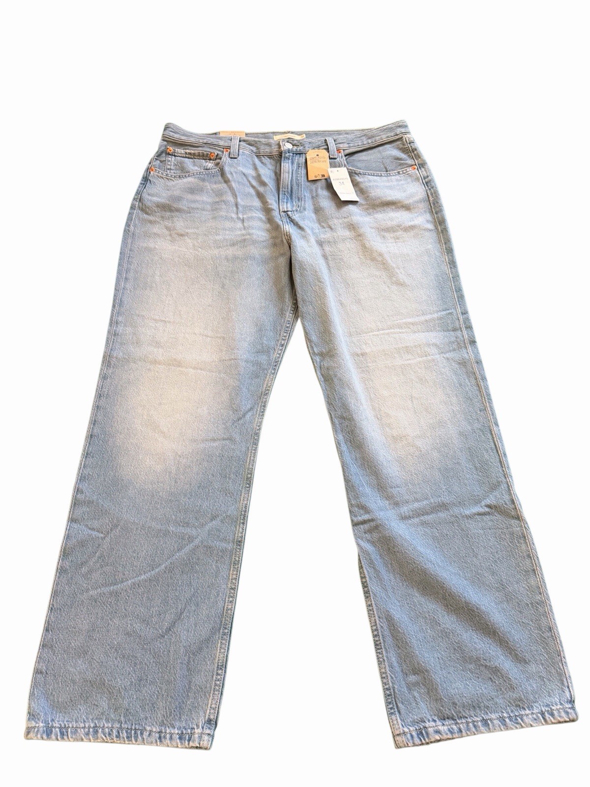 NWT Levi’s Low Pro Jeans Size 34 Light Wash Mid Rise Straight Leg Denim