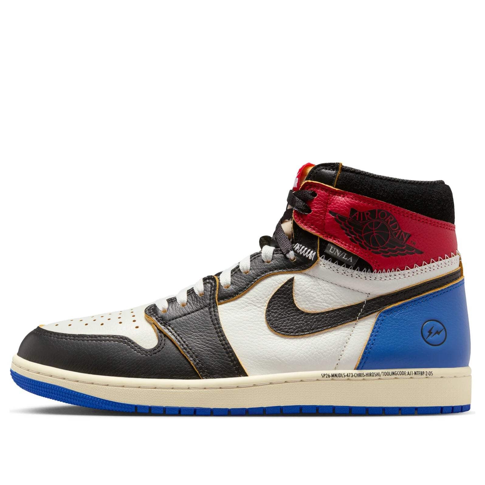 IO7847 002 Air Jordan 1 Retro High OG Fragment Union LA Varsity Red Sport Royal