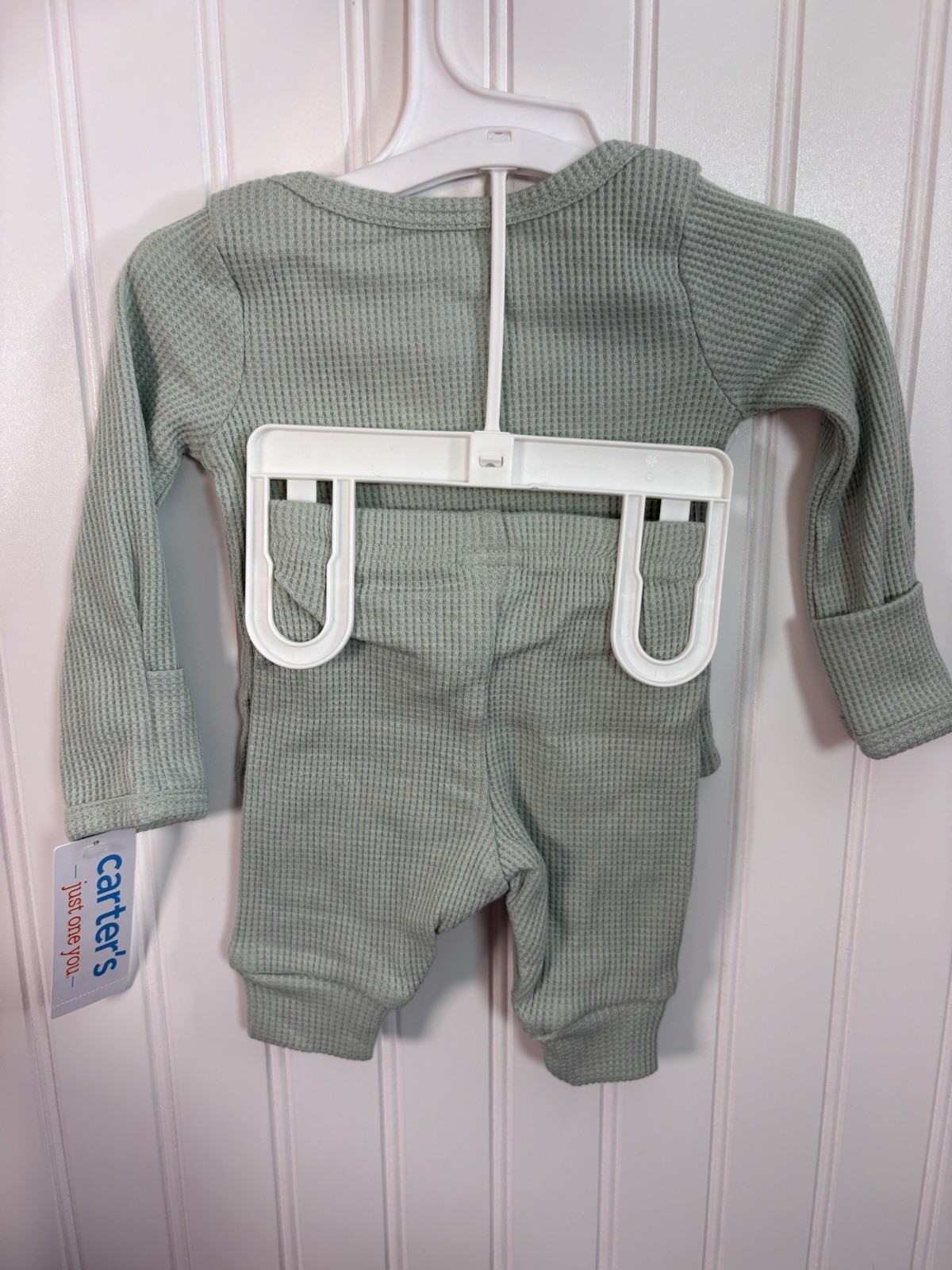 Carter’s Just One You Baby 2-piece Thermal Set Sage Green NB 3M 6M 9M 12M 18M