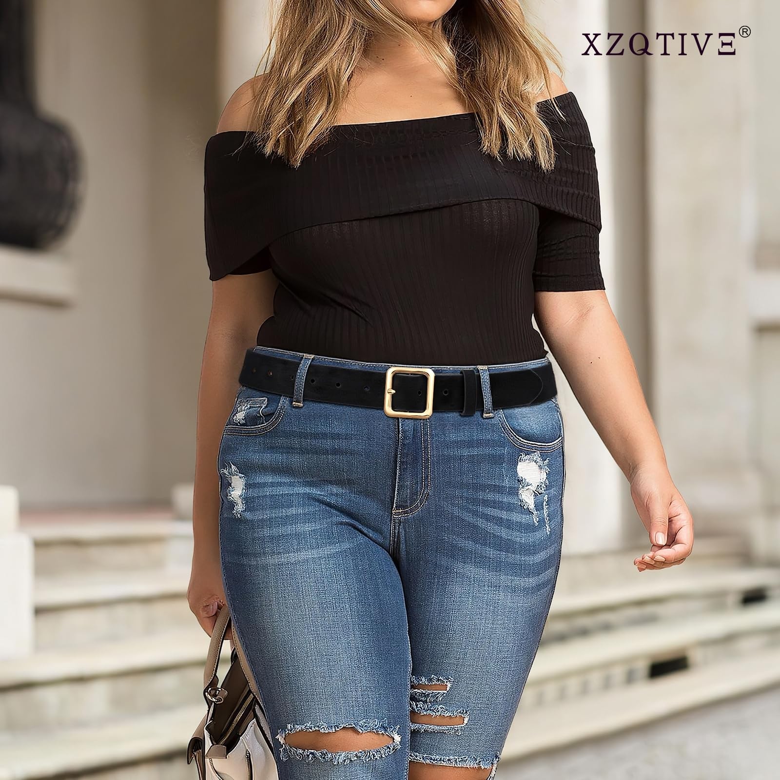 Women’s Suede Belt for Jeans Pants Dresses Fashion Ladies Dark Brown Belt