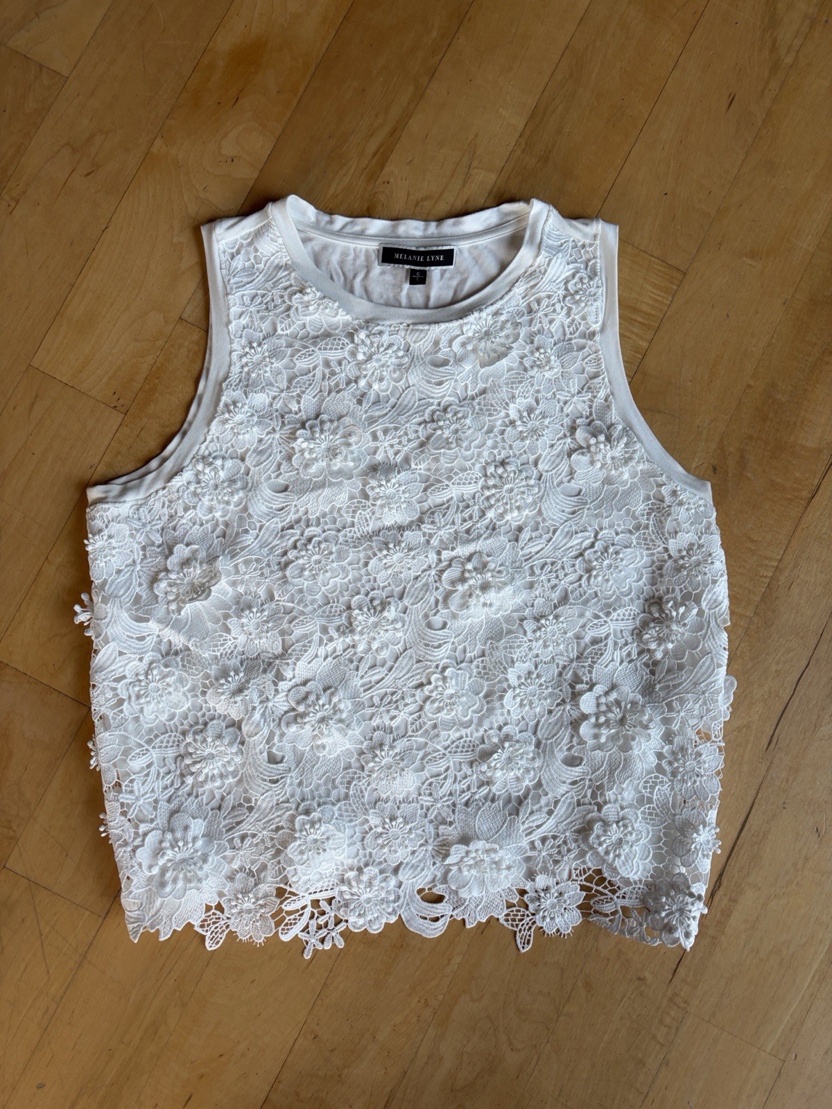 Lacey Upscale Cottagecore FlowersElegant Dainty Melanie Lyme Top SzL