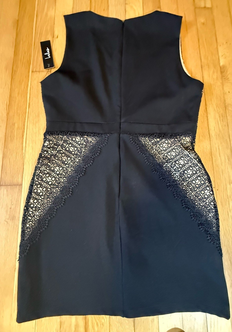 Lulus Black Lace V-Neck Sleeveless Lined Bodycon Short Dress Women’s XL