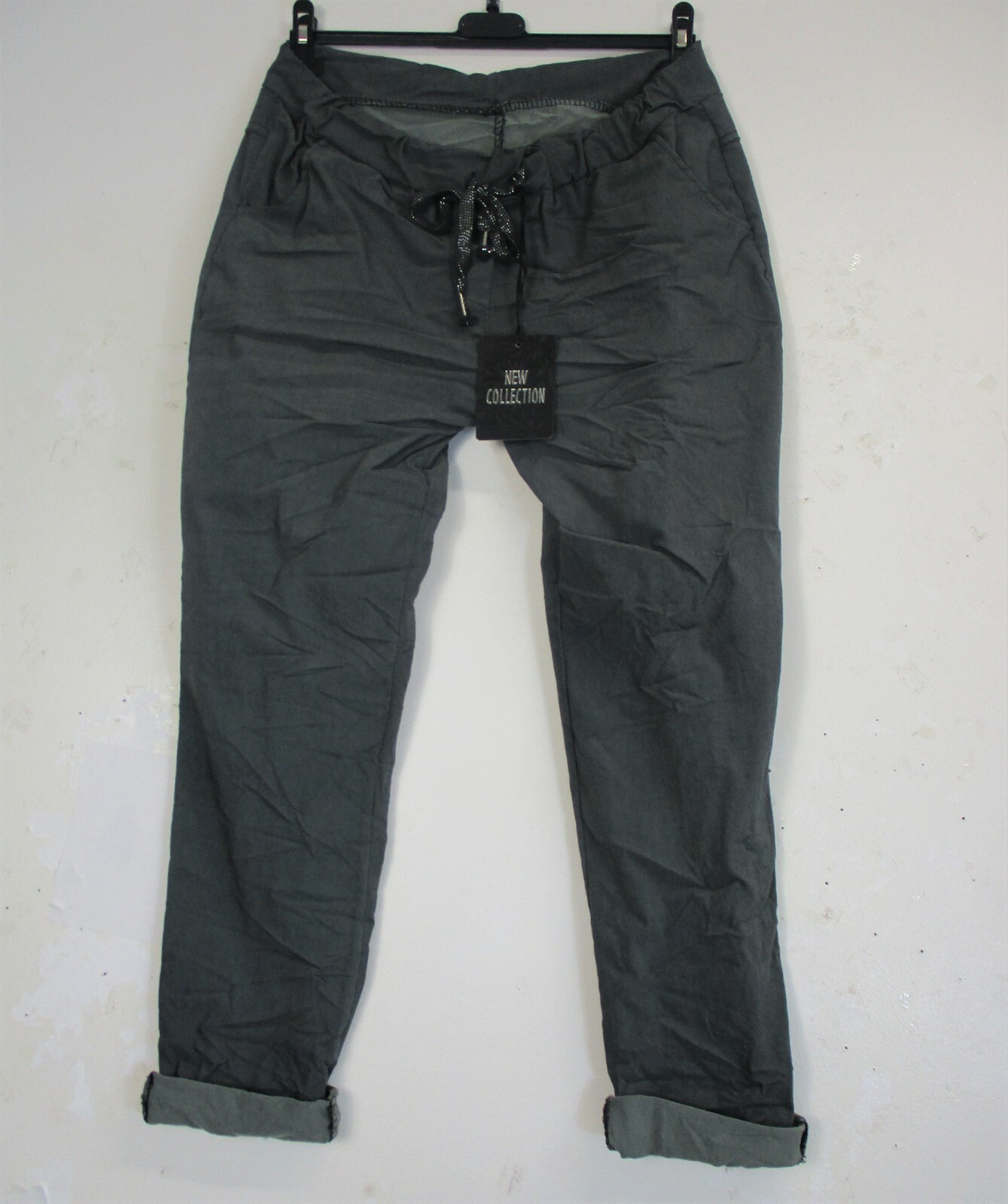 LagenLook Ladies Stretchy 95% Cotton ‘Magic’ Trousers/Pants: Size Reguar & PLus