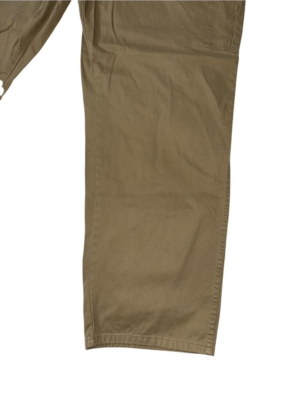 Wrangler Solid Tan Cargo 100% Cotton Pants Relaxed Fit size 46 x 32