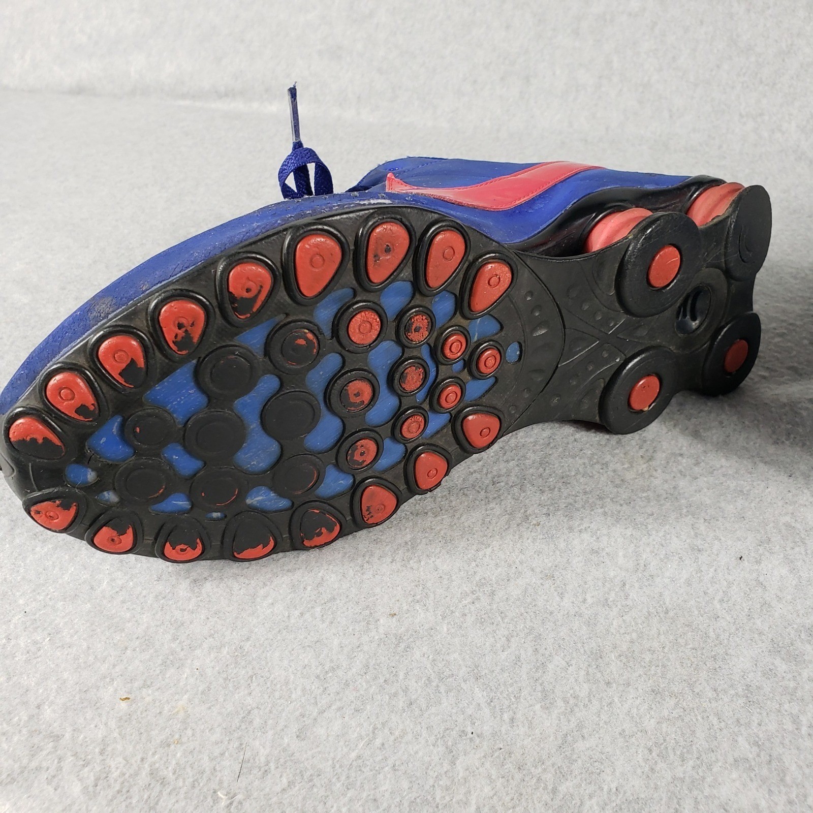 Nike Shox Blue Red Athletic Shoes Men’s Size 9.5 Running Sneakers Pre-Owned