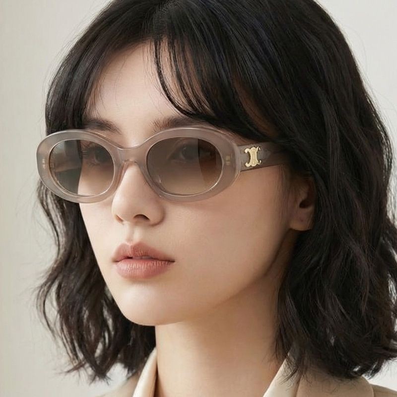 Celine Sunglasses CL40194U 45F Triumph Oval Horn Frame 153367346
