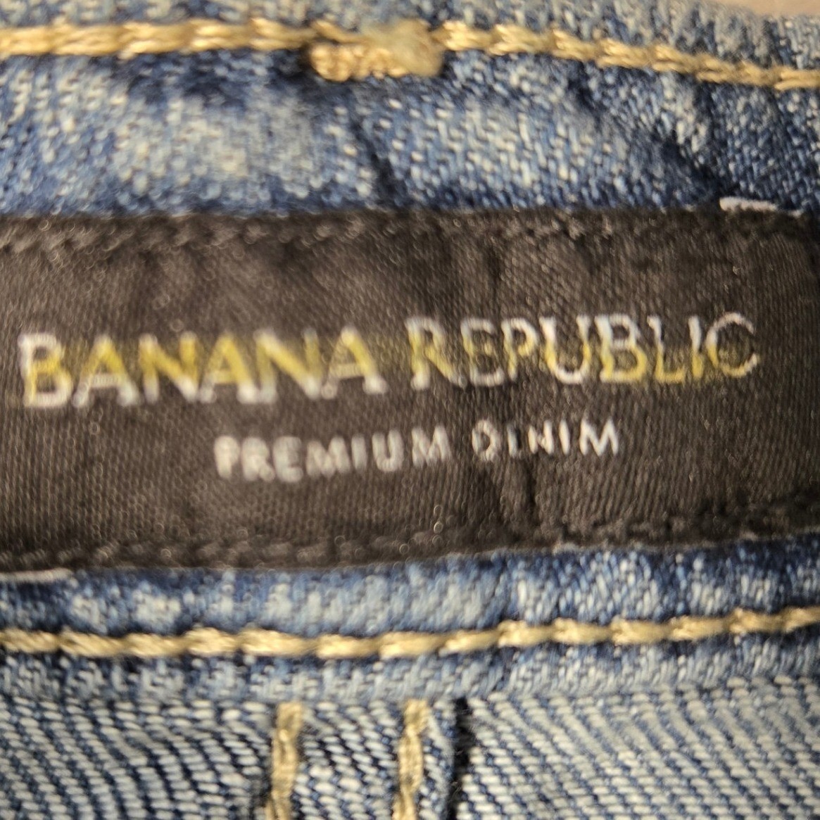 Banana Republic Premium Denim High Rise Wide Leg Jeans Blue Size 26 Medium Wash