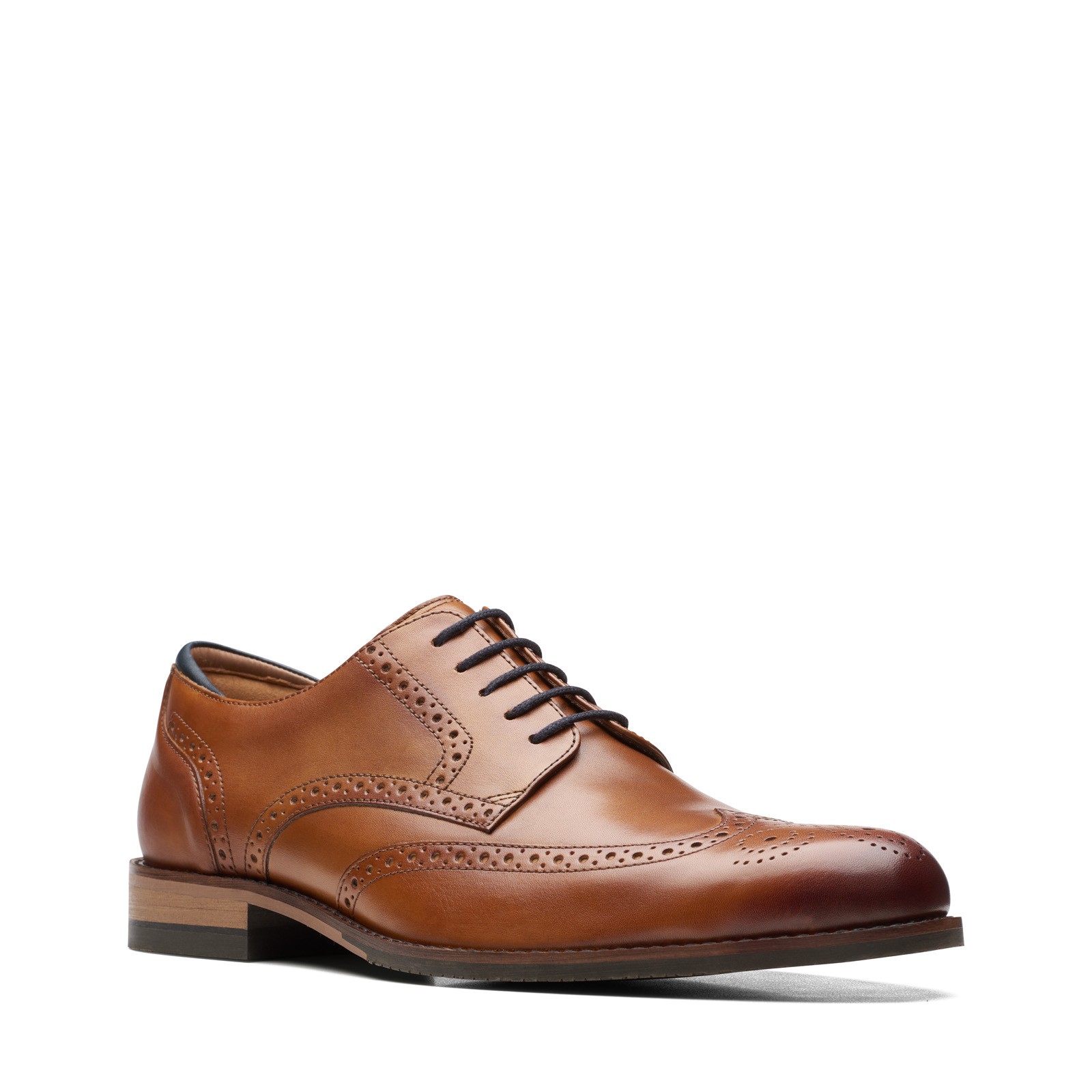 Clarks Craft Arlo Limit Mens Brown Wide Oxfords & Lace Ups Wingtip Shoes