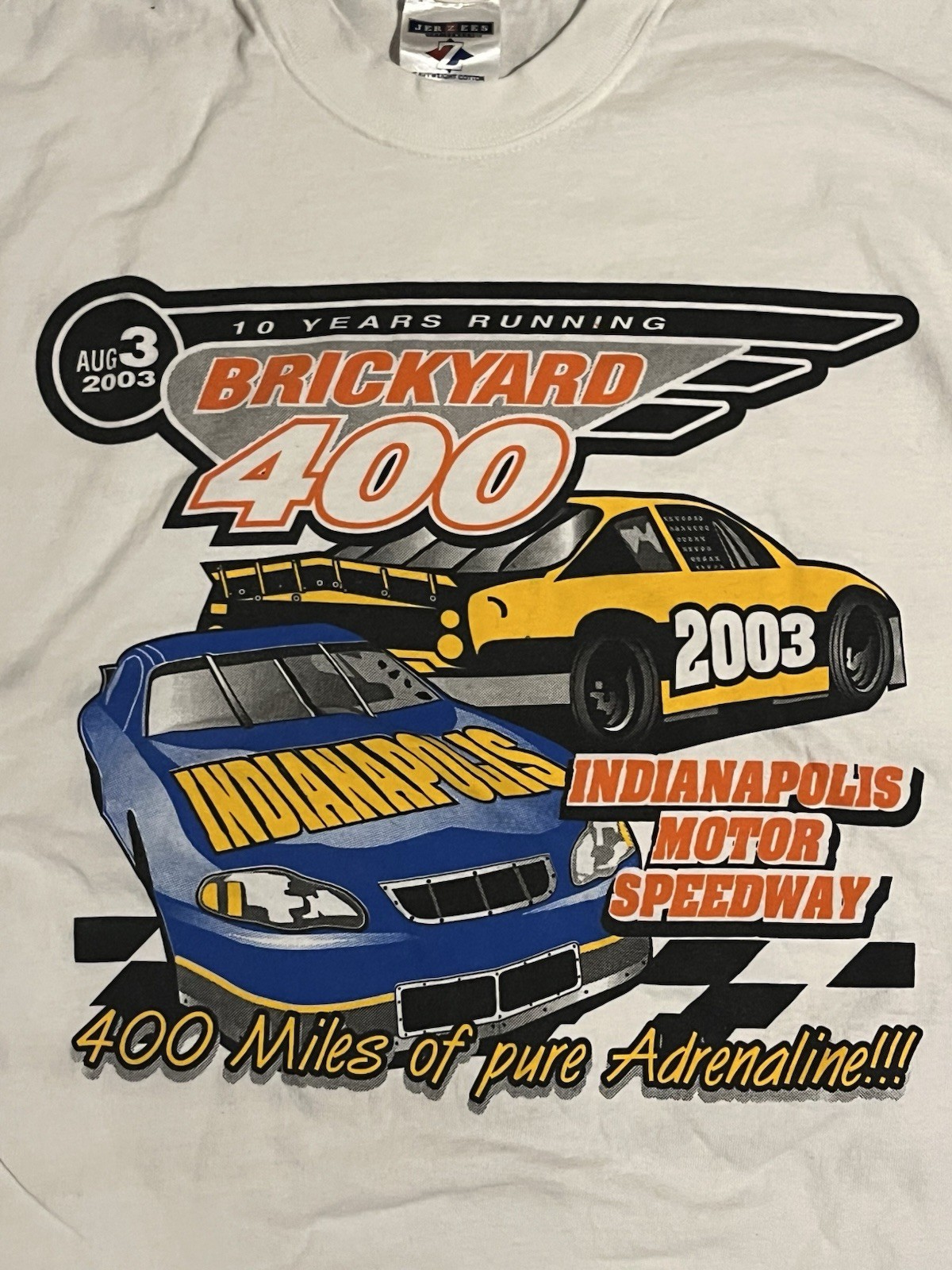Vintage 2003 Brickyard 400 Graphic Tshirt