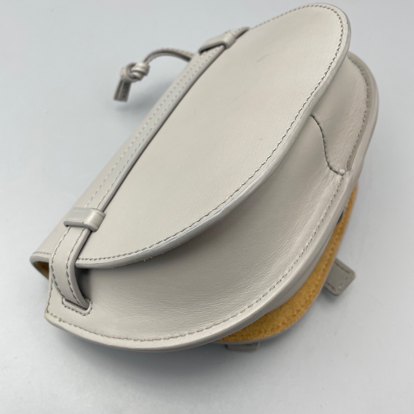 Loewe Pre-Owned Authentic Saddle Bag Grey 20*11*9cm Free Tracked Shipping