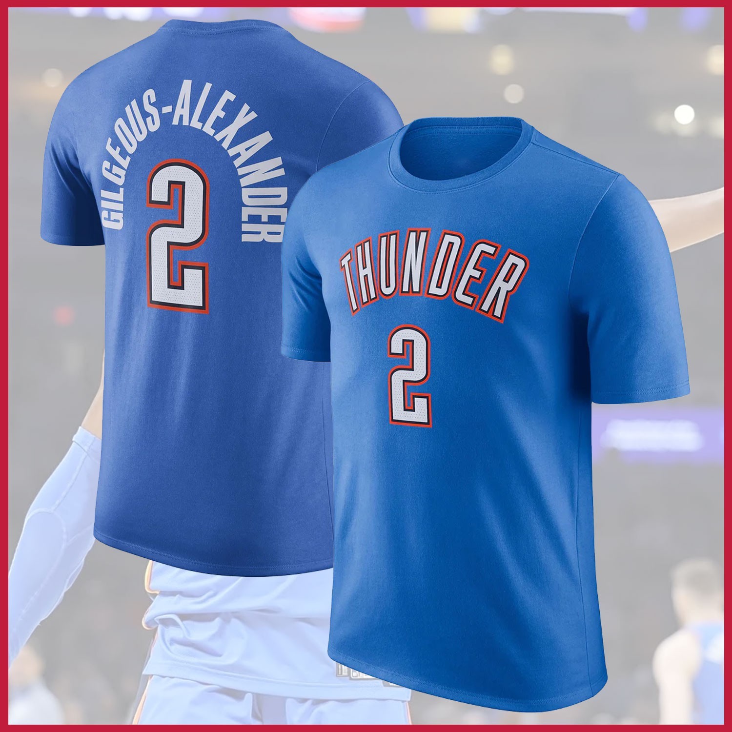 NEW – Shai #2 Gilgeous-Alexander Oklahoma City Name & Number T-shirt For Fan