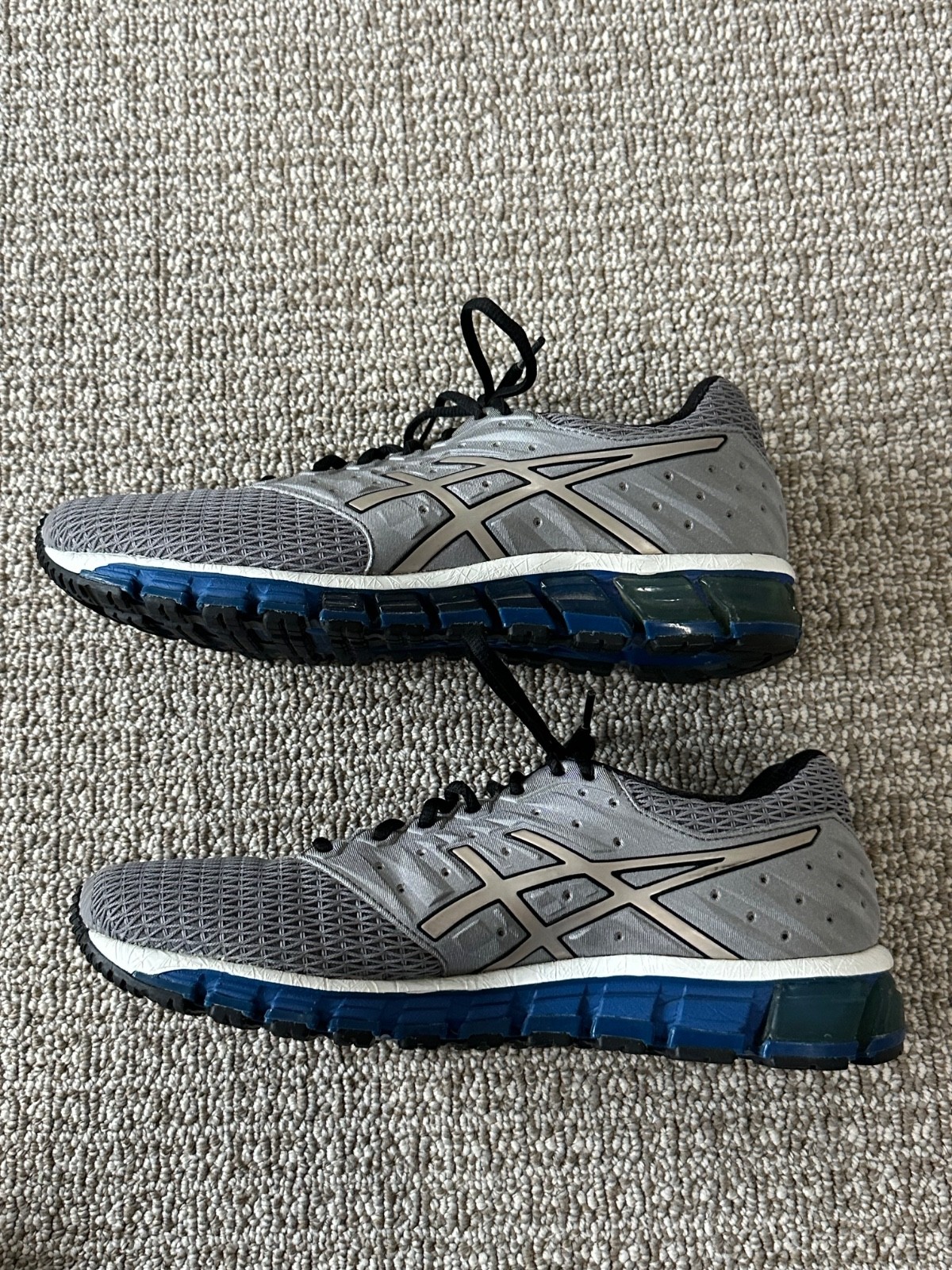 PREOWNED Asics Gel Quantum 180 Running Athletic Shoes Gray Size 9.5 Mens