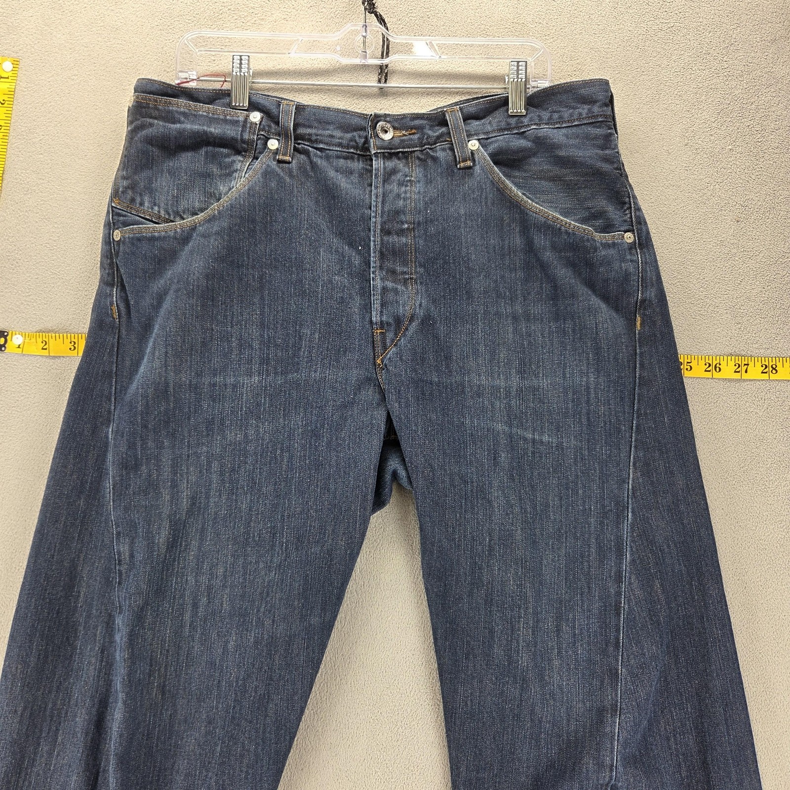 Vintage Levis Engineered Jeans Mens 34×32 Blue Buckle Back Twisted One Pocket