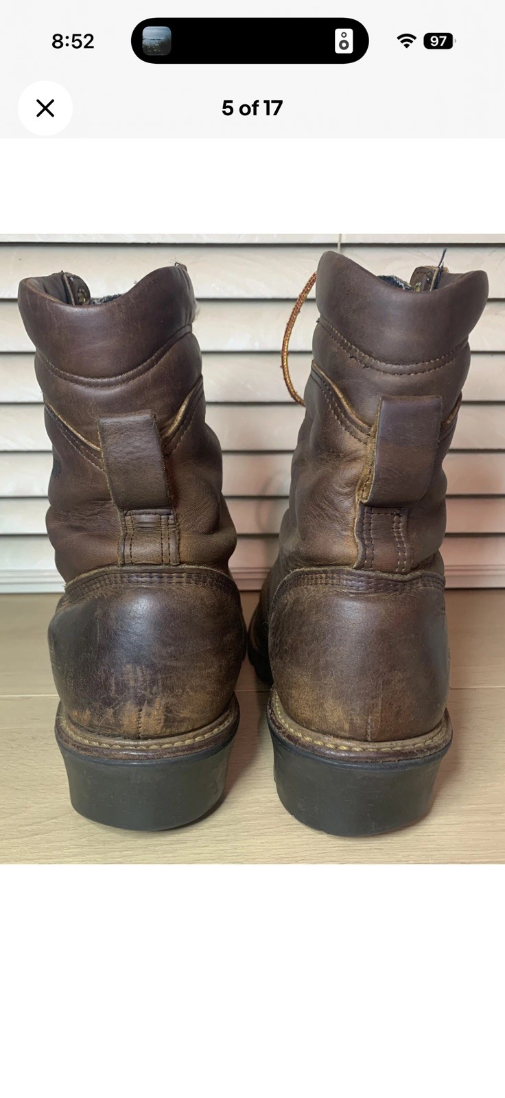 Thorogood 804-3550 Men’s 9″ WP Leather Logger Steel Safety Work Boot Size 10 D