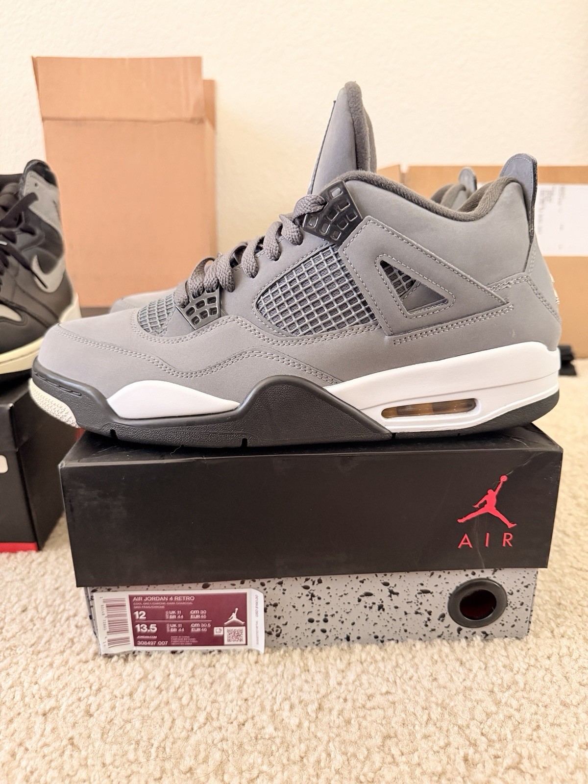 Size 12 – Jordan 4 Retro Low Cool Grey