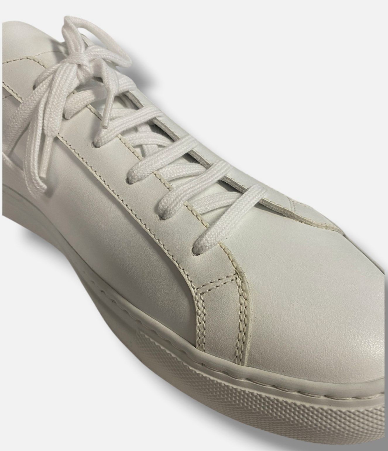 Common Projects Womens White Achilles Leather Sneaker Shoes Size 41