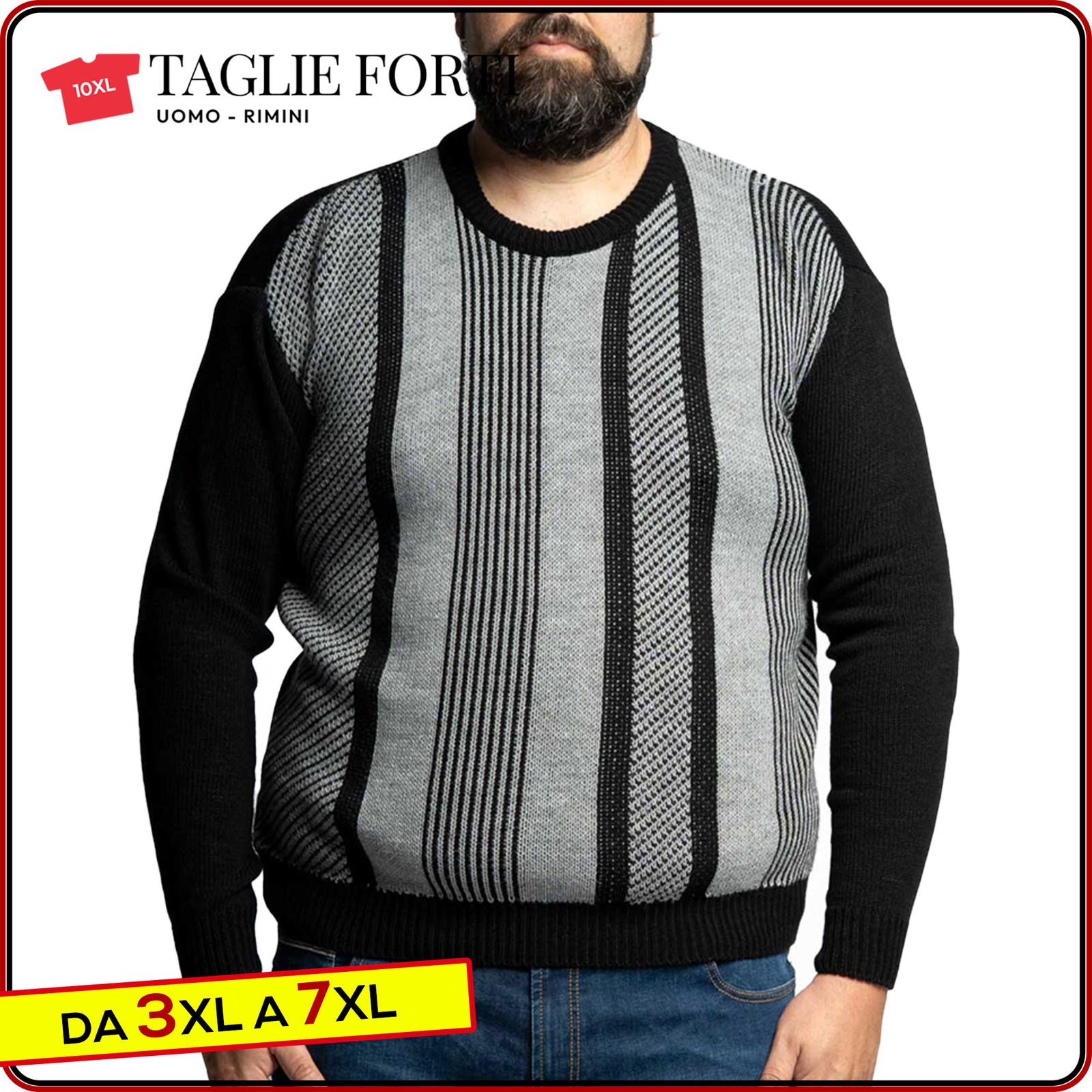 MEN’S PLUS SIZE sweater winter sweater from 2 XL to 10 XL Maxfort