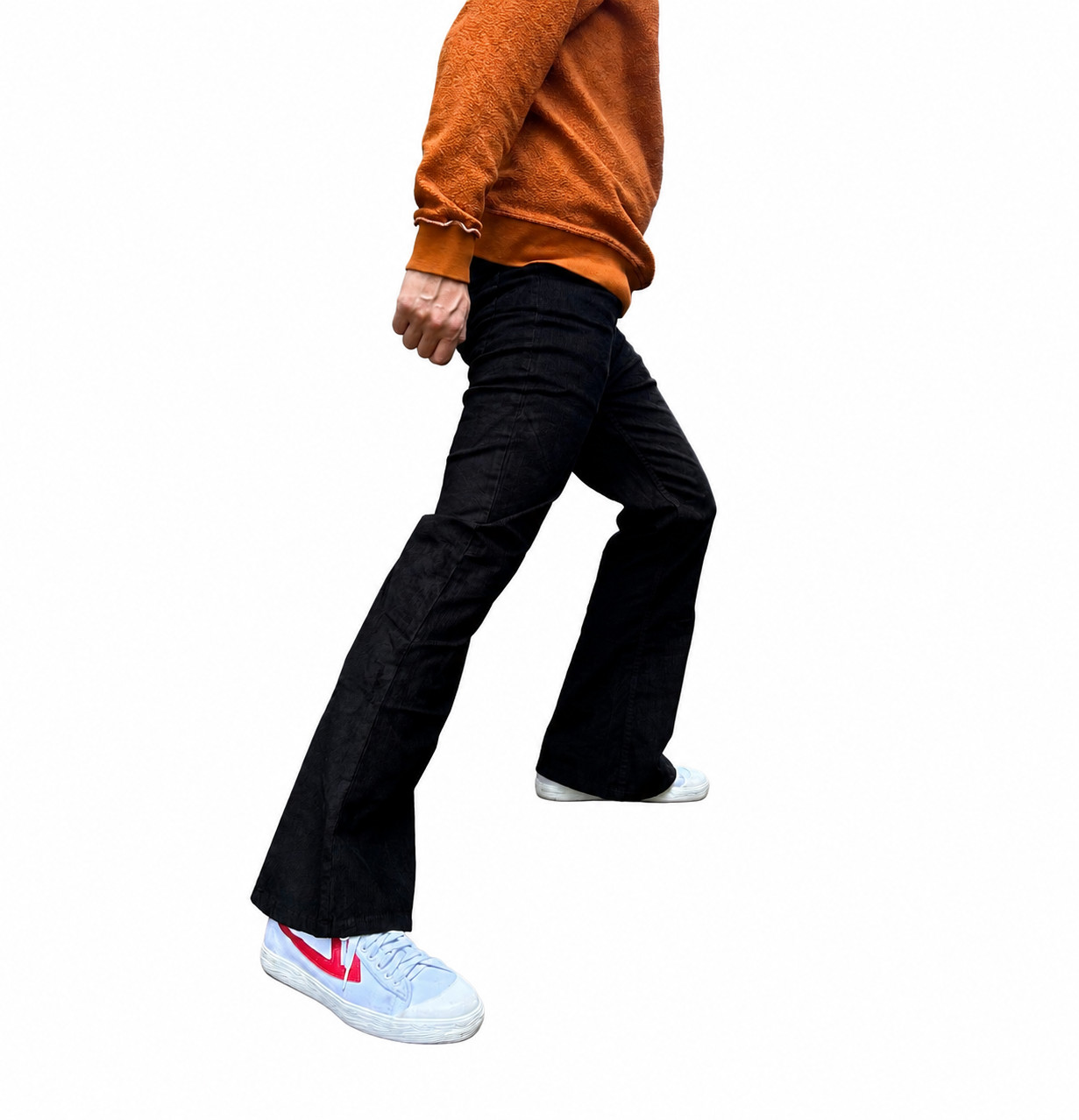 Men’s Bell Bottoms Flared Pants – Retro Corduroy Flares – 60s 70s Hippie Mod