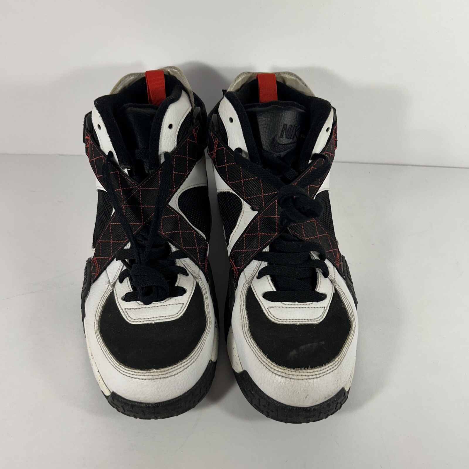 Nike Air Raid Black/University Red/White-Mens Basketball Shoes-Sz:11-#DD8559-100