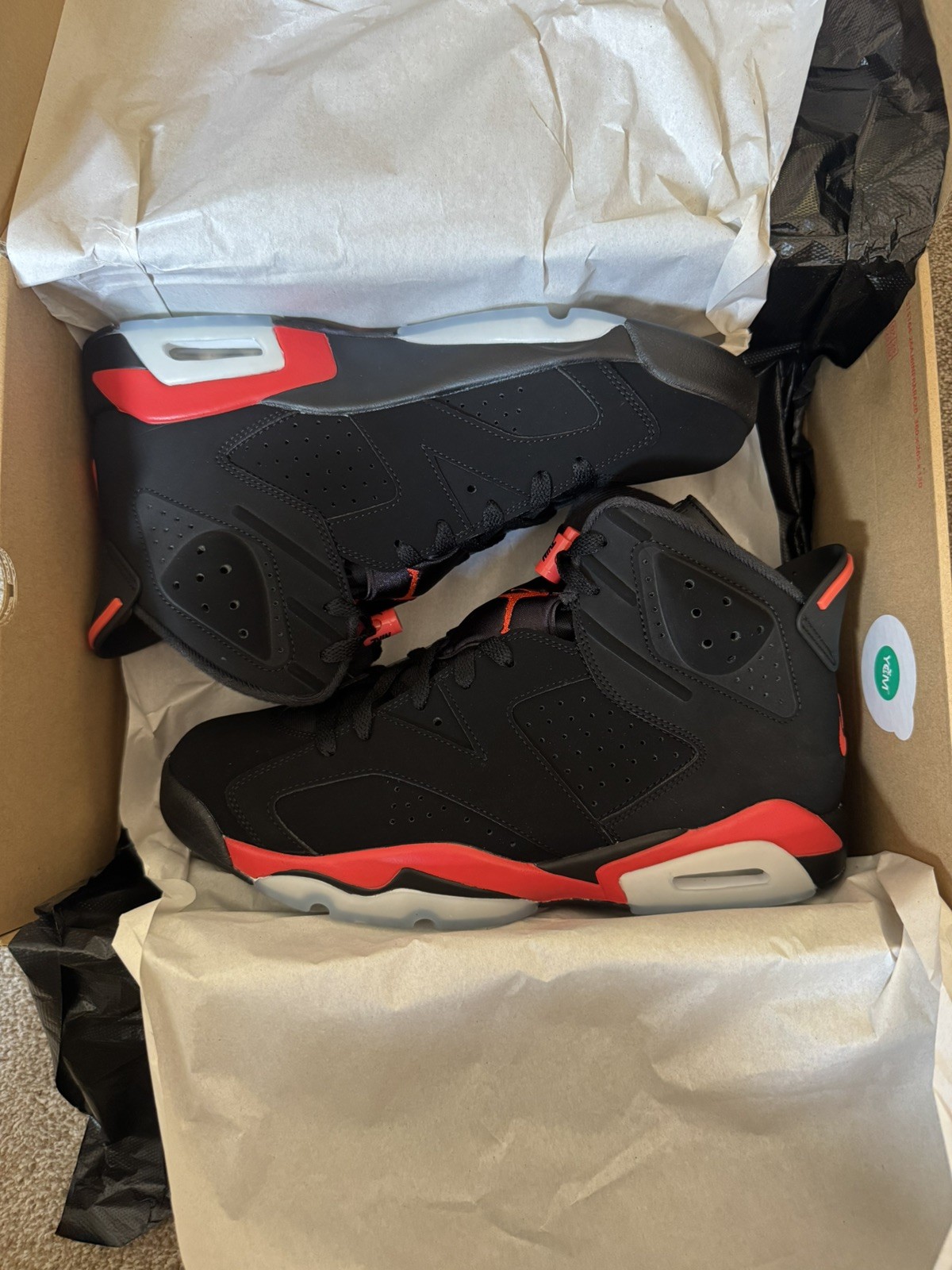 Air Jordan 6 Retro Reverse Infrared Leather Sneakers CT8529-001