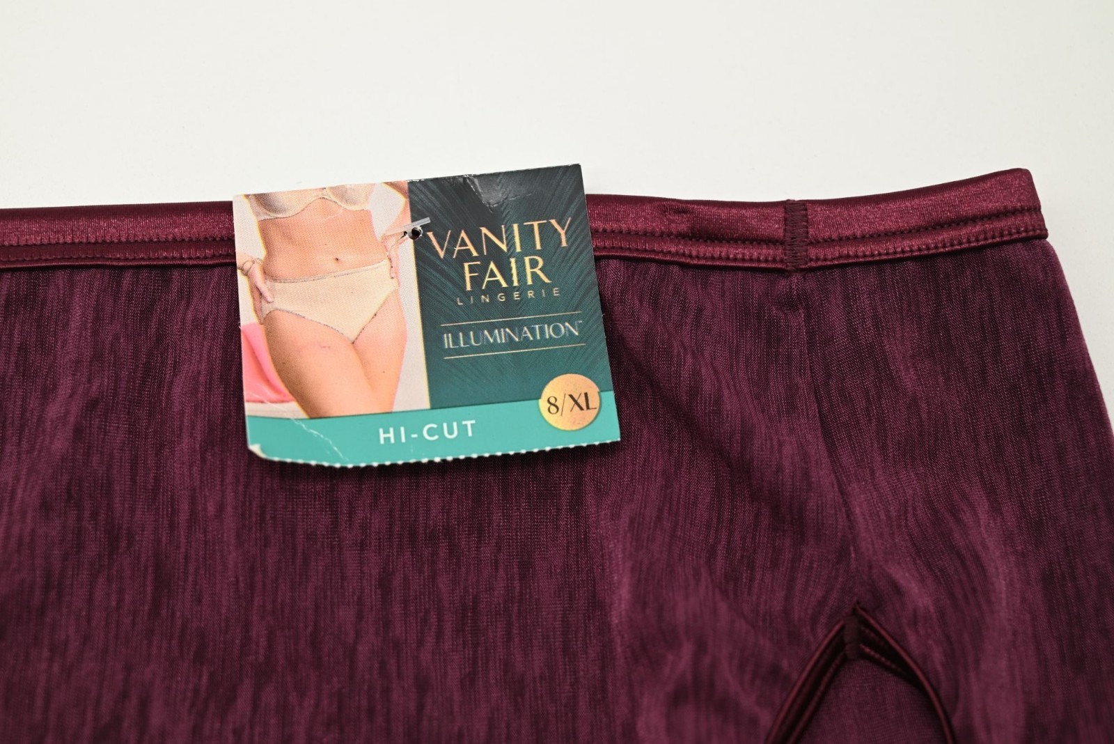 NEW Vanity Fair Illumination Hi-Cut Brief Underwear Plum Size 8/XL L13108