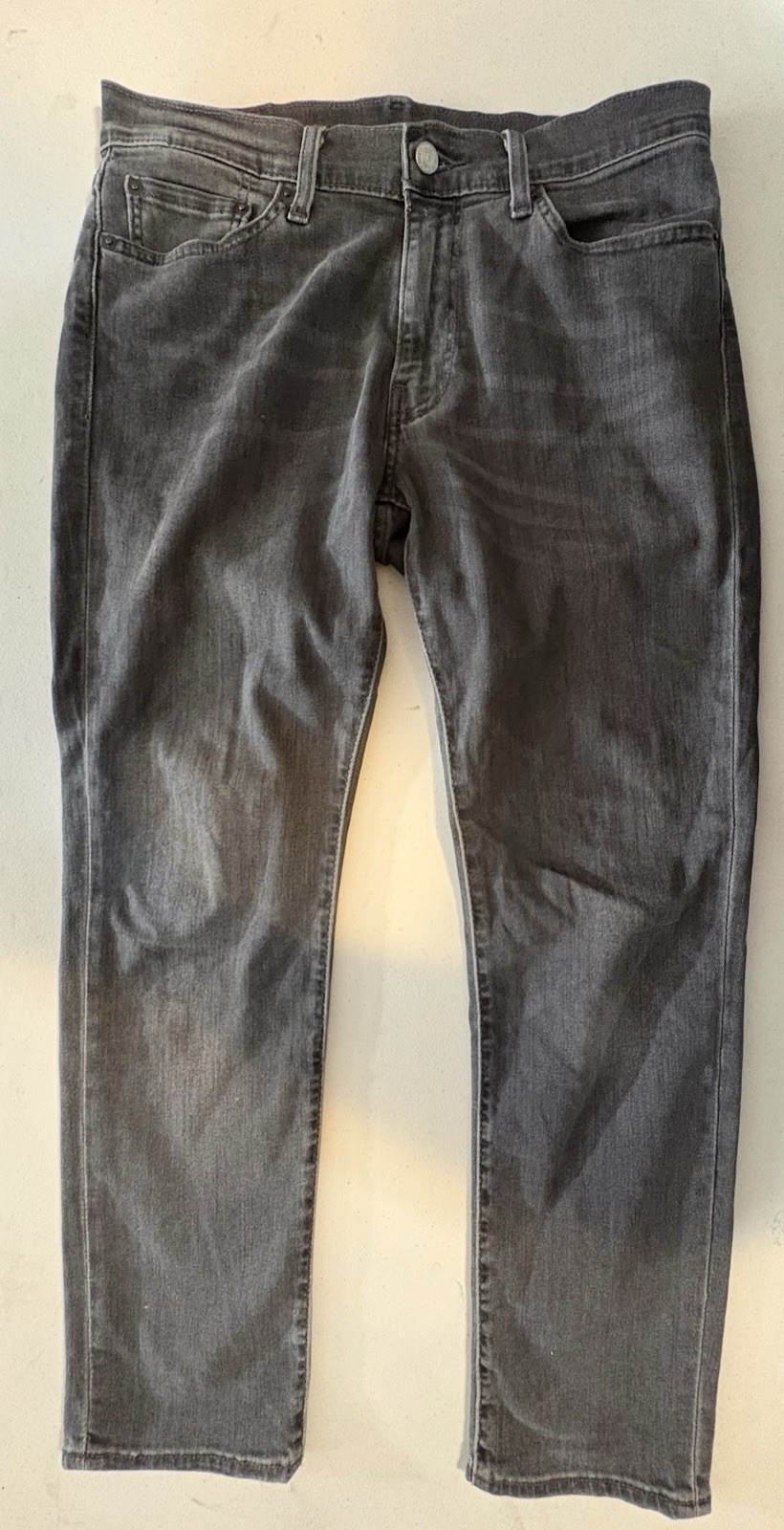 Levi’s 511 Big E Premium Slim Fit Stretch Jeans Faded Black Denim Men’s 33×30