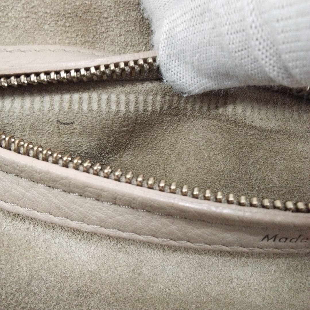 CELINE Luggage Phantom Tote Bag Greige Leather Zip Auth