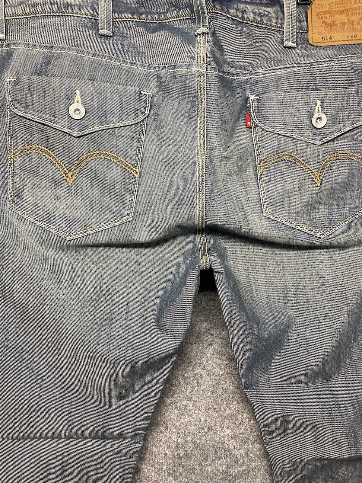 Signature by Levi Strauss Jeans Mens 40×32 Blue Mid Rise Bootcut Stretch Denim