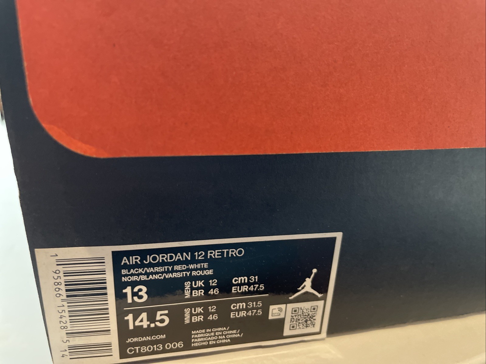 Size 13 – Nike Air Jordan XII 12 Retro ‘Playoff’ 2022 Black/White taxi NEW!