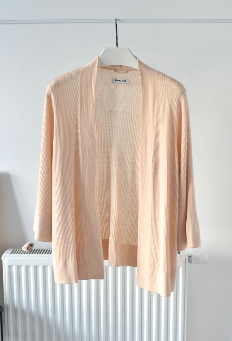 Max&Moi Wool Silk and Cashmere Set Cardigan and Top Size S